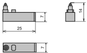 Рис.1. Габаритный чертеж узла пишущего УПС-02