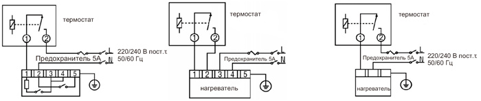 Рис.1. Схема терморегулятора EUROSTER 2510