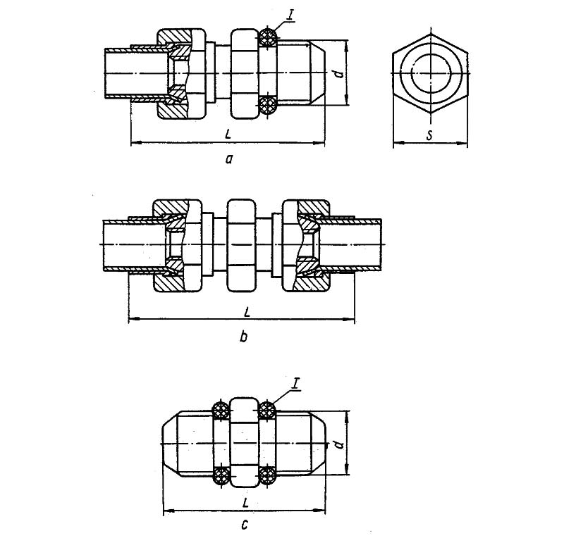Рис.1. Габаритный чертеж клапана предохранительного смазочного (8 мм)