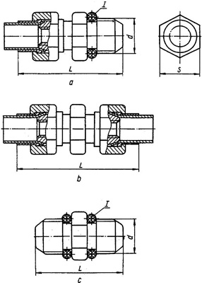 Рис.1. Габаритный чертеж клапана предохранительного смазочного (6,3 мм)