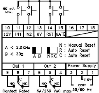 Рис.1. Схема подключения счетчика SC-26x