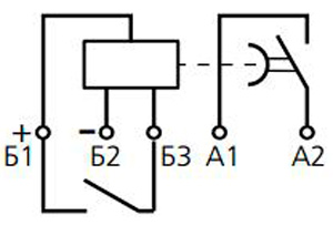 Рис.1. Схема подключения реле ВЛ-51А