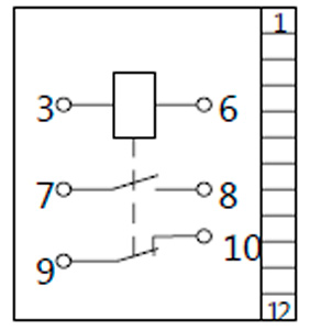 Рис.1. Схема подключения реле максимального напряжения НЛ-6