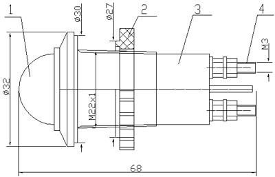 Рис.1. Общий вид арматуры светодиодной АС-С-22ПМ