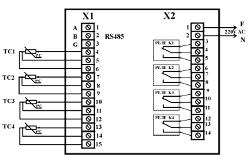 Рис.1. Схема внешних соединений контроллера МР-30