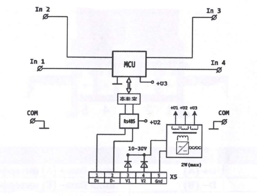 Схема подключения модуля