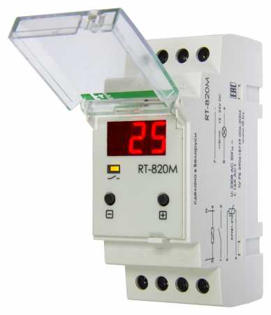 Цифровой регулятор температуры RT-820М    16А    от -30 до +140 С цифровая индикация текущей температуры   2 модуля