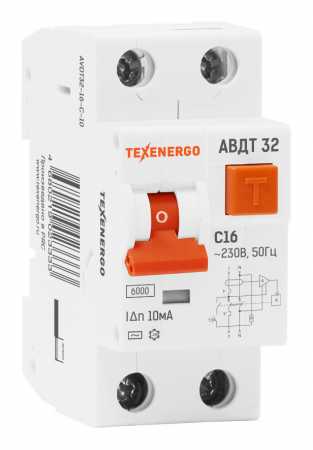 Диф. автомат АВДТ 32 2п 16А/10mA