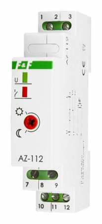 Фотореле AZ-112   230В, 16A, 1Z, IP20   выносной герметич. фотодатчик    монтаж на DIN-рейке 35мм, 1 модуль