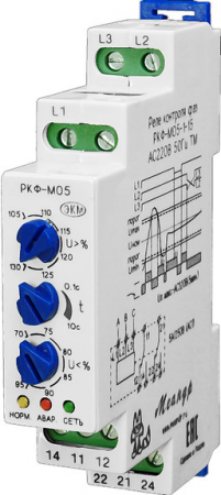 Реле контроля фаз Реле контроля фаз РКФ-М05-1-15   АС  400В
