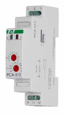 Реле времени PCA-512  230B   8A   IP20   с задержкой выключения   монтаж на DIN-рейке 35мм