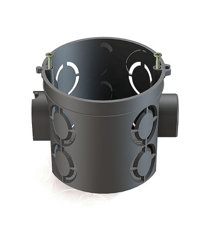 Коробка установочная для кирпичных стен с саморезами (углубленная)  D68мм*62мм