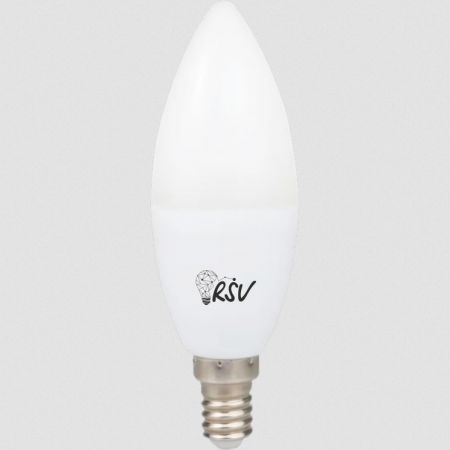 Лампа светодиодная RSV-C37-7W-4000K-E27, 160-265V